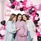 123pcs Pink and Black Balloon Arch Garland Kit with Hot Pink Light Pink Black Foil Balloons for Baby Shower Birthday Party Decorations